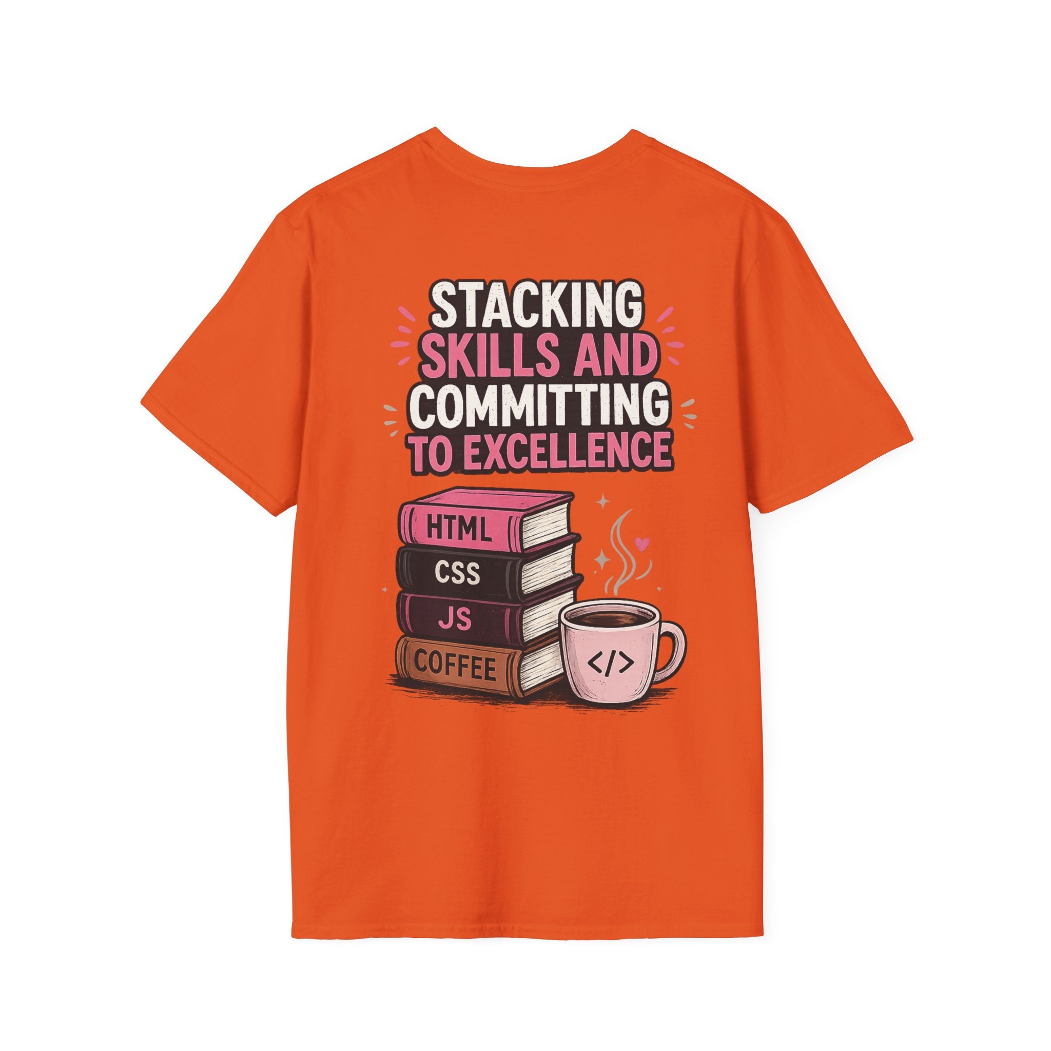Stacking Stills and Committing to Excellence Unisex Softstyle T-Shirt