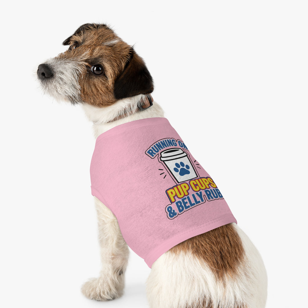 Running on Pup Cups & Belly Rubs Dog Tank Top