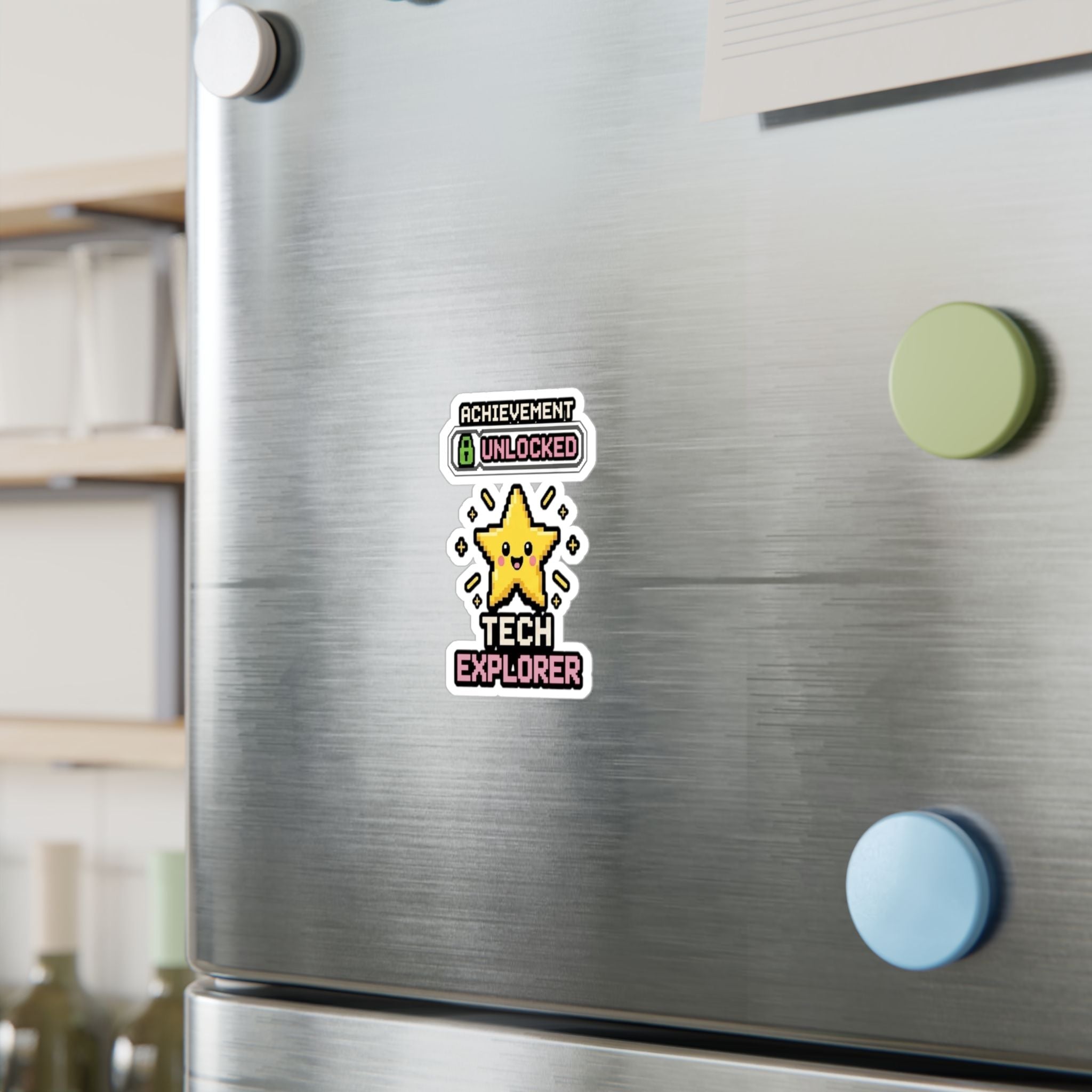 Achievement Unlocked Tech Explorer Kiss-Cut Vinyl Decals