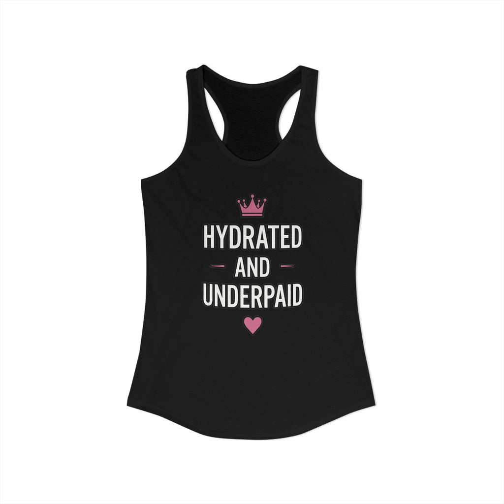 Hydrated and Underpaid Women's Ideal Racerback Tank
