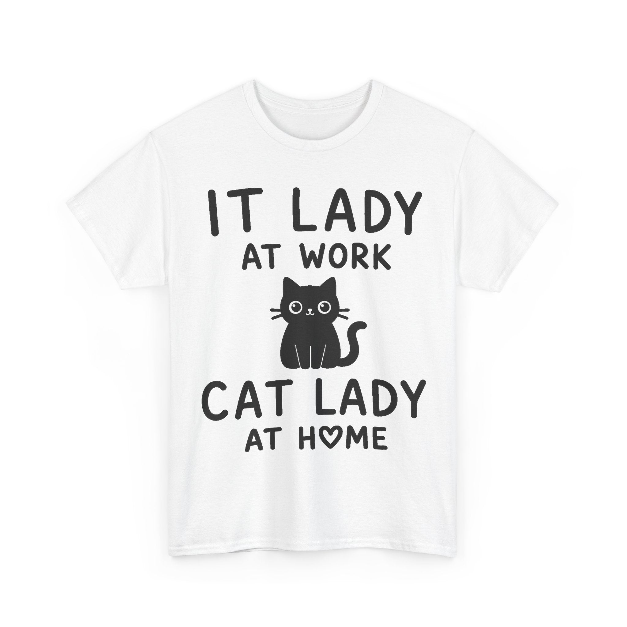 IT Lady at Work / Cat Lady at Home Softstyle T-Shirt