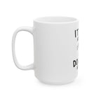 IT Lady at Work, Dog Lady at Home Ceramic Mug - Cute Dog Mom Coffee Cup (11oz/15oz)