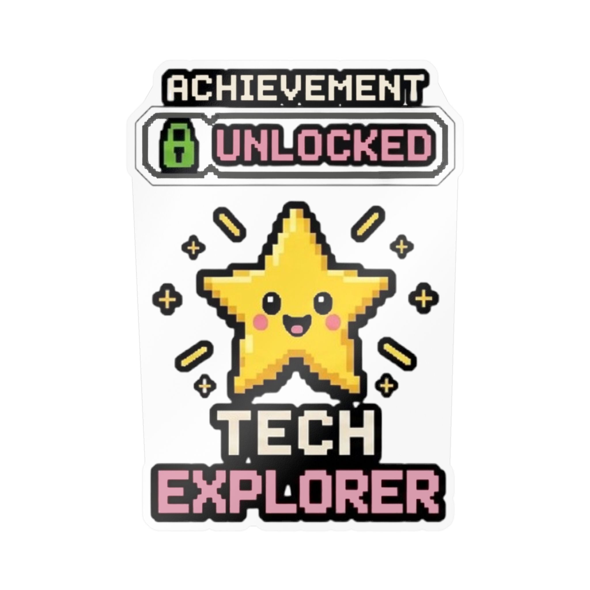 Achievement Unlocked Tech Explorer Kiss-Cut Vinyl Decals