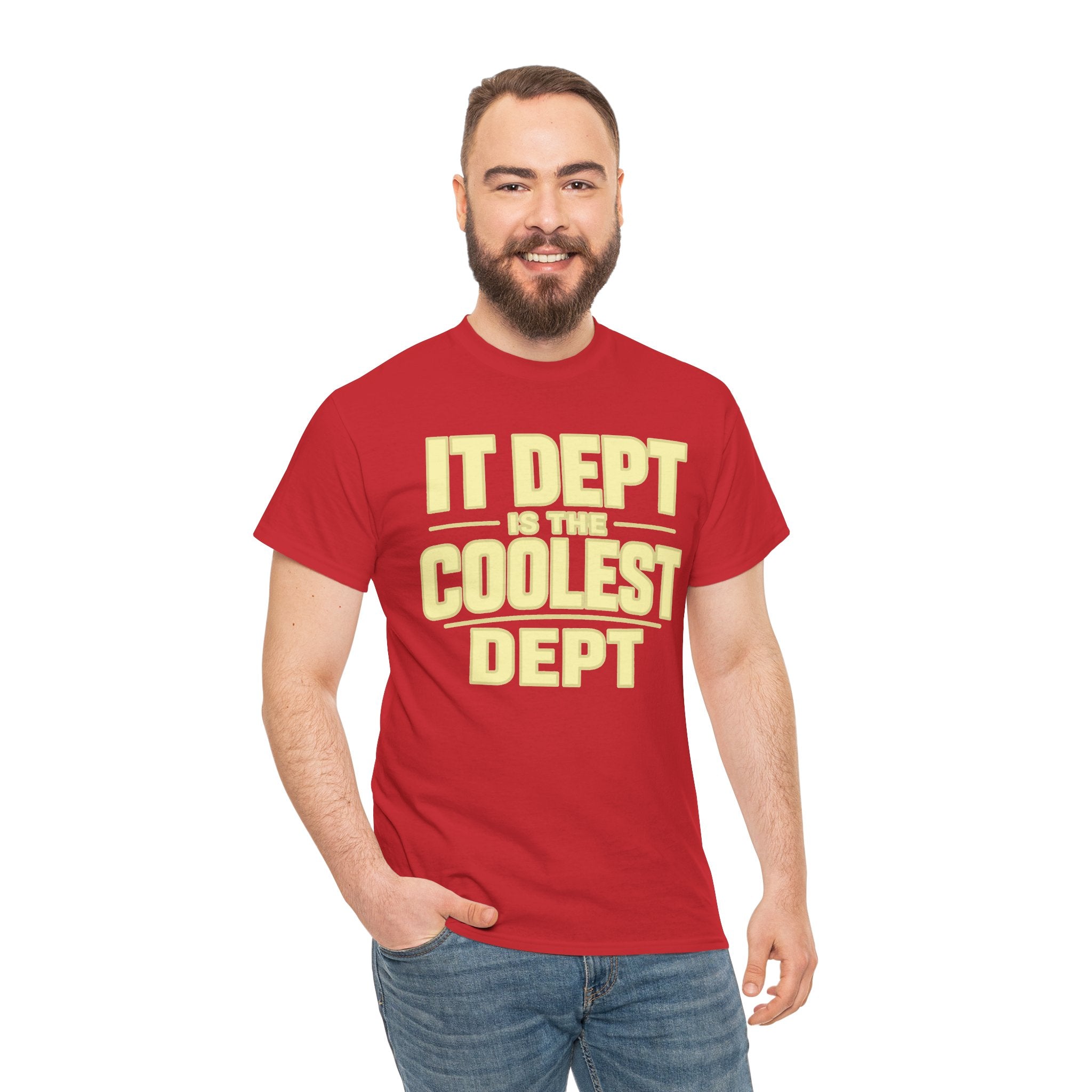 IT Dept Is The Coolest Dept Unisex Heavy Cotton T-Shirt