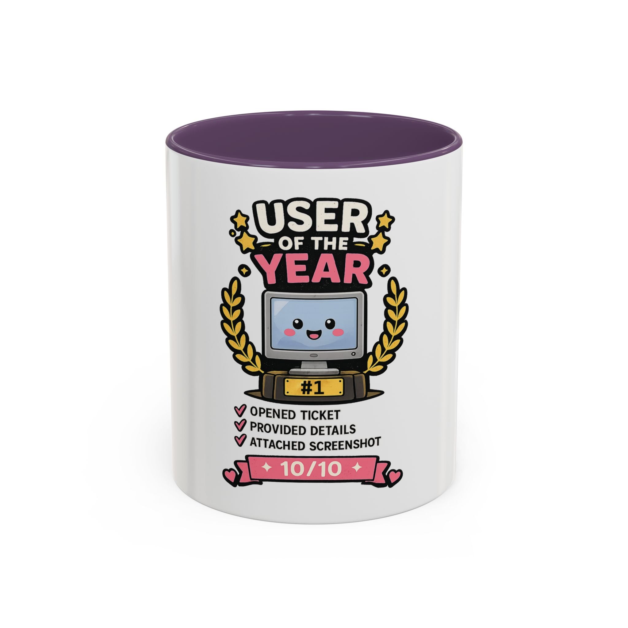 User of the Year Coffee Mug - Cute IT Support Appreciation Gift