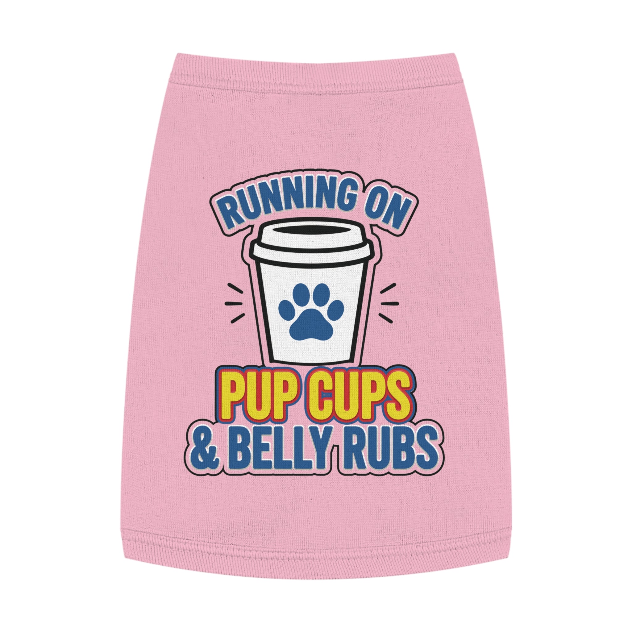 Running on Pup Cups & Belly Rubs Dog Tank Top