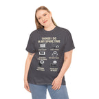 Things I Do In My Spare Time Ticket Obsessed Unisex Heavy Cotton T-Shirt