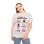 Things I Do in My Spare Time (Code) Unisex Heavy Cotton T-Shirt