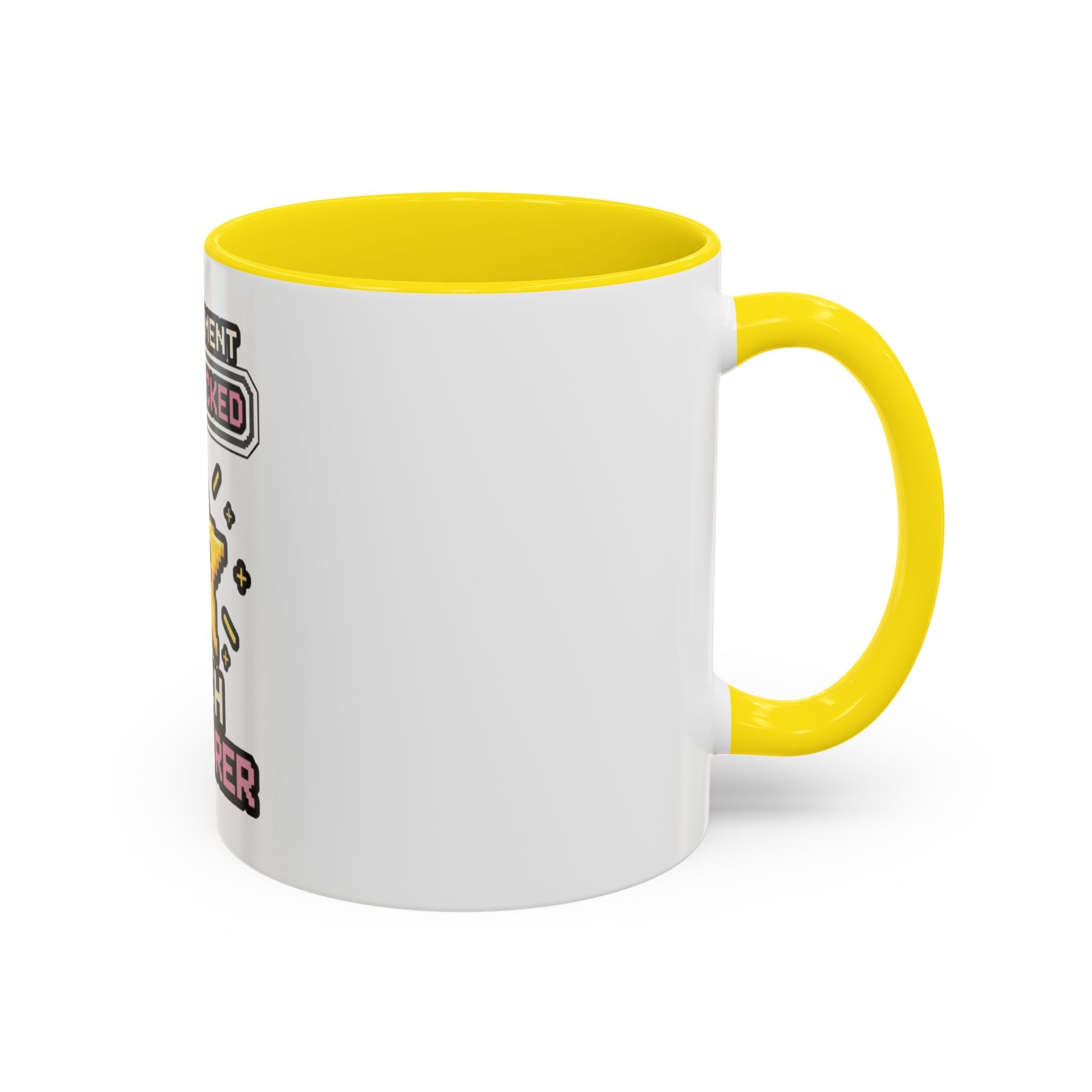 Achievement Unlocked: Tech Explorer Accent Coffee Mug - Cute Pixel Star Gamer Gift