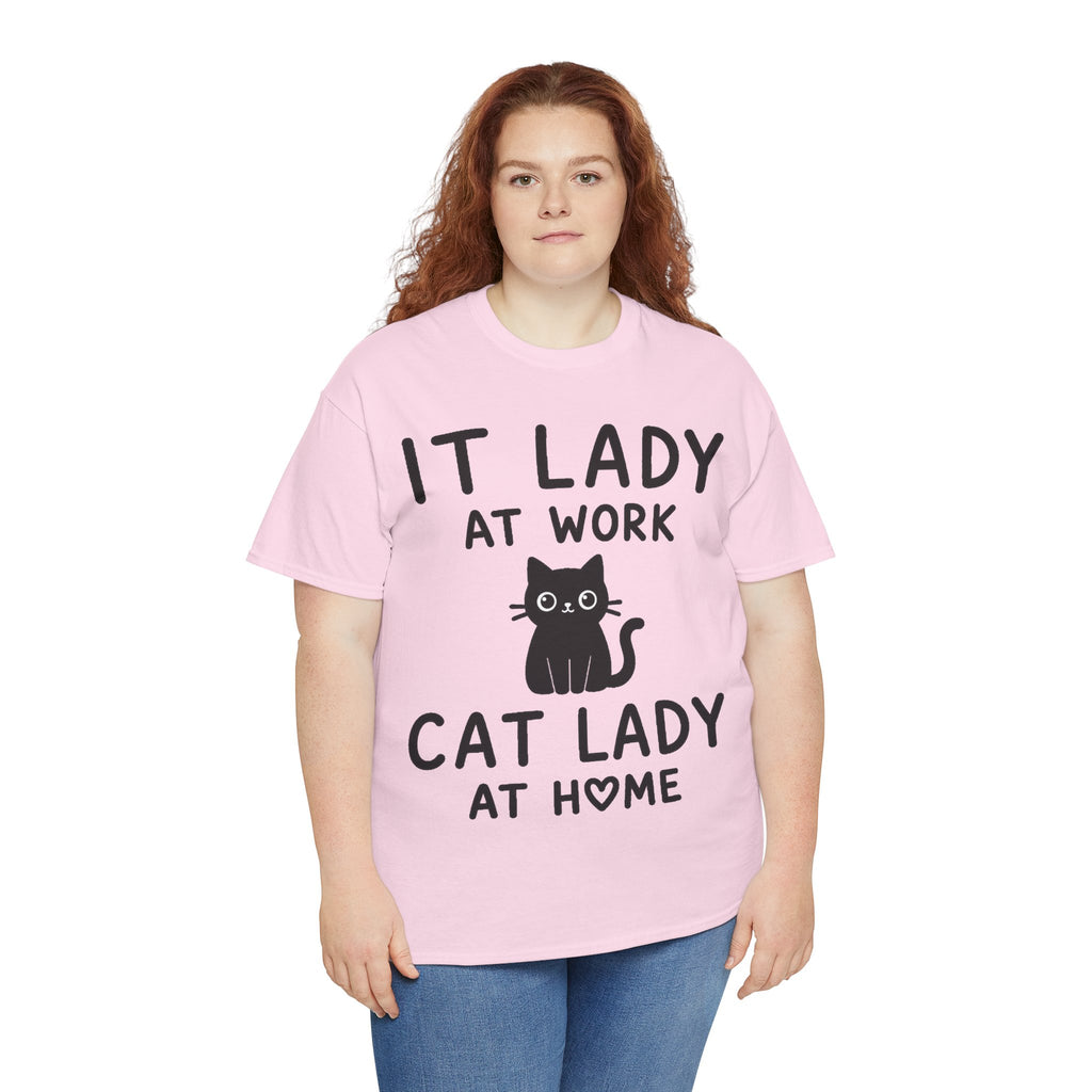 IT Lady at Work / Cat Lady at Home Softstyle T-Shirt