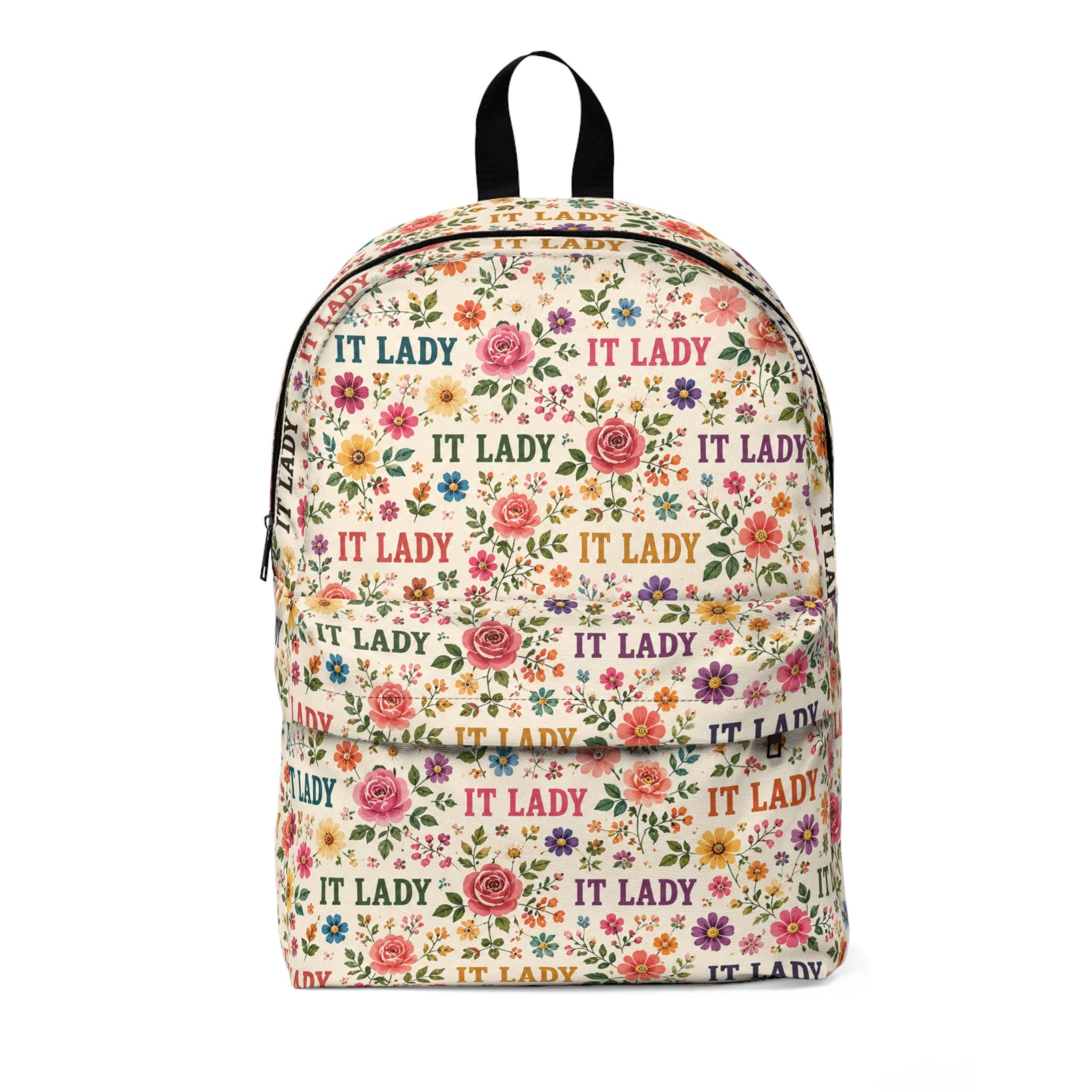 IT Lady Floral Pattern Backpack
