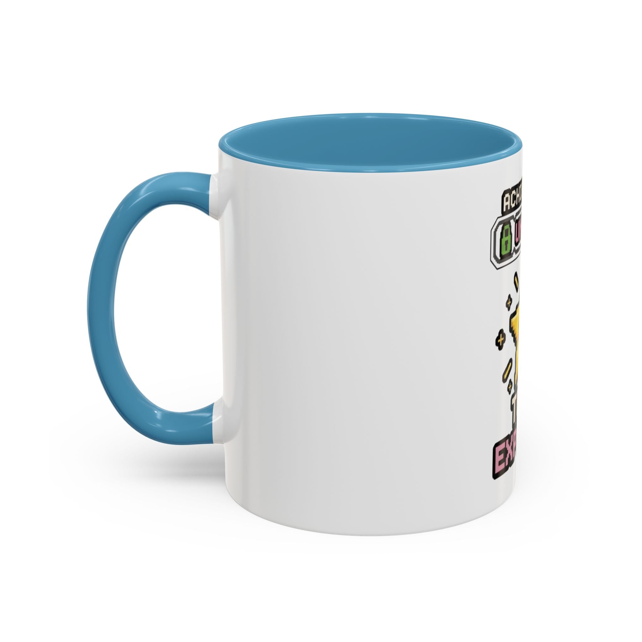 Achievement Unlocked: Tech Explorer Accent Coffee Mug - Cute Pixel Star Gamer Gift