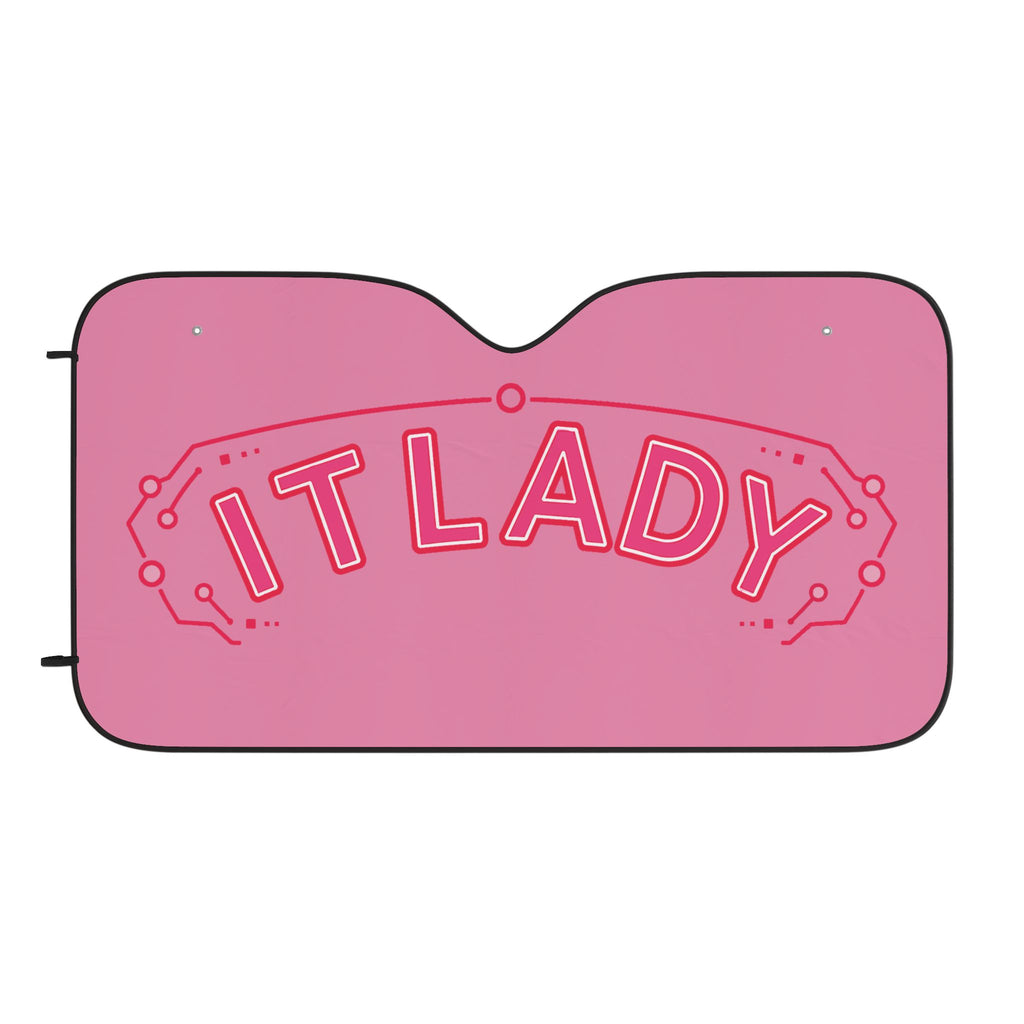 IT LADY Pink Car Sun Shade - Cute Inspired Windshield Sunshade