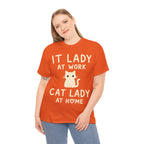 IT Lady at Work / Cat Lady at Home Softstyle T-Shirt