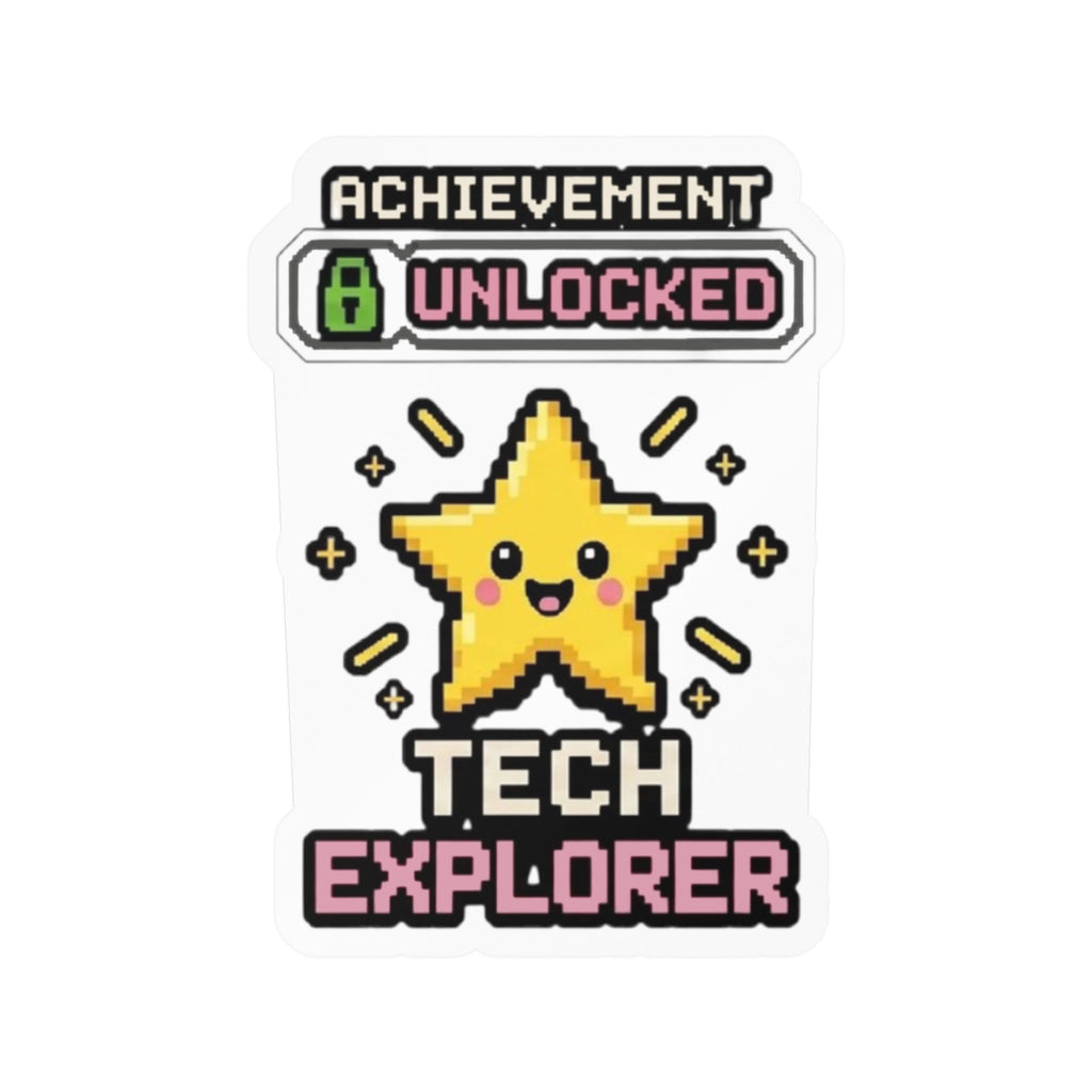 Achievement Unlocked Tech Explorer Kiss-Cut Vinyl Decals