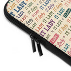 I.T. Lady Vintage Laptop Sleeve - Retro Rainbow Tech Accessory