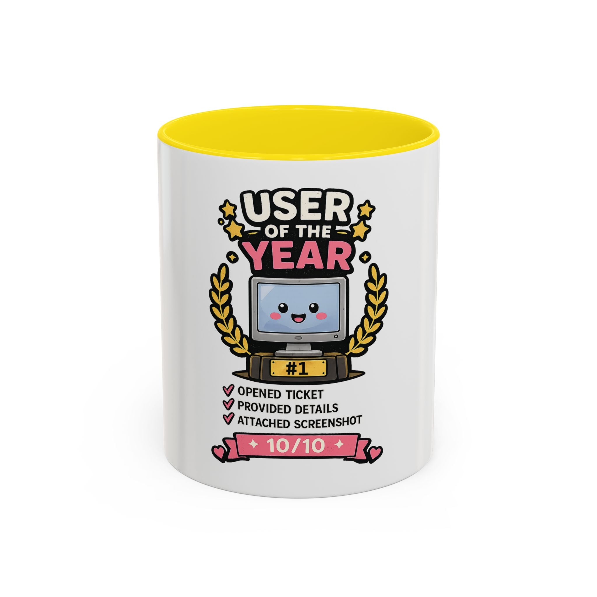 User of the Year Coffee Mug - Cute IT Support Appreciation Gift