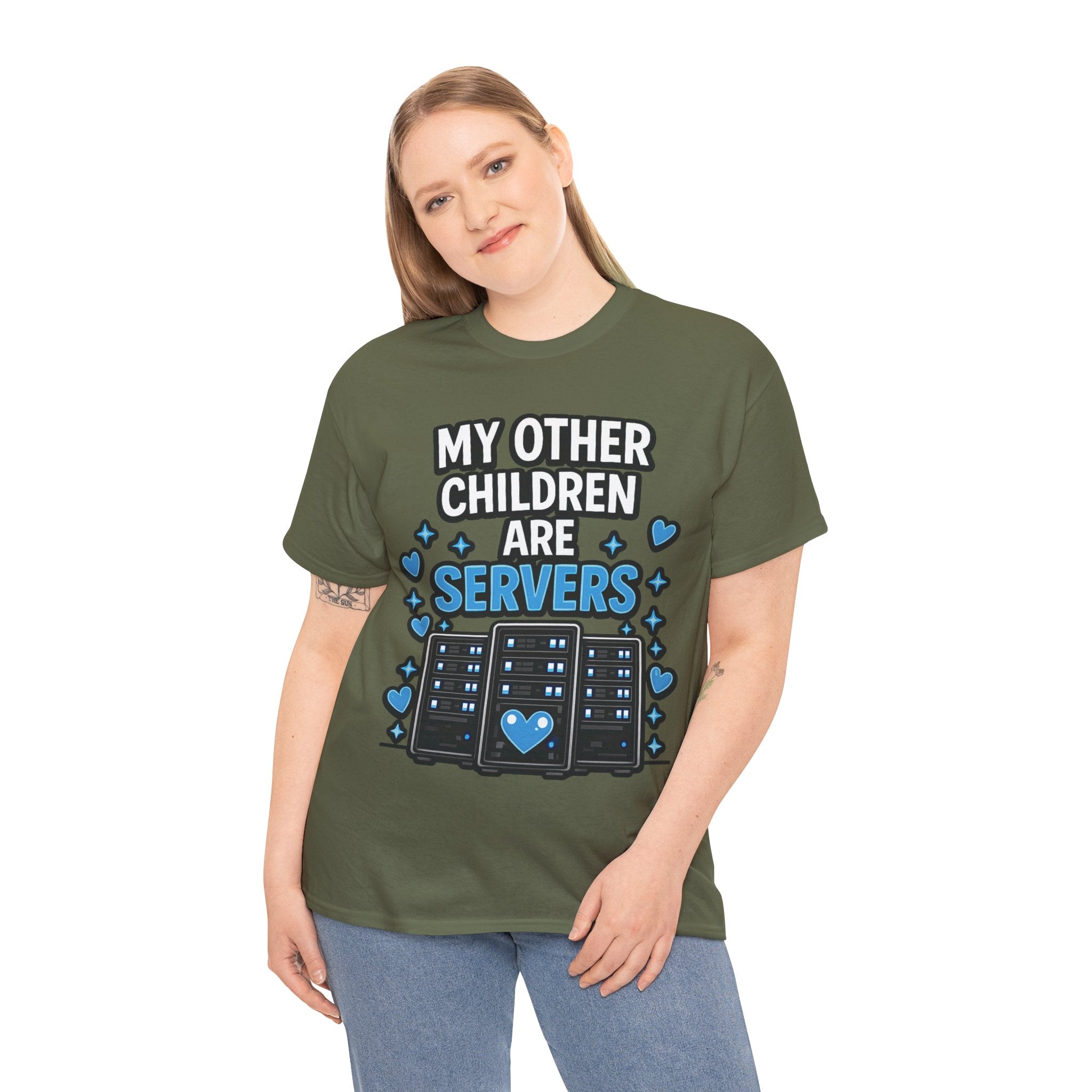 My Other Children Are Servers Unisex Heavy Cotton T‑Shirt