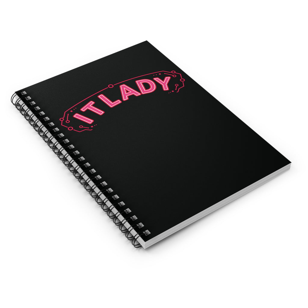 IT Lady Spiral Notebook Ruled Journal