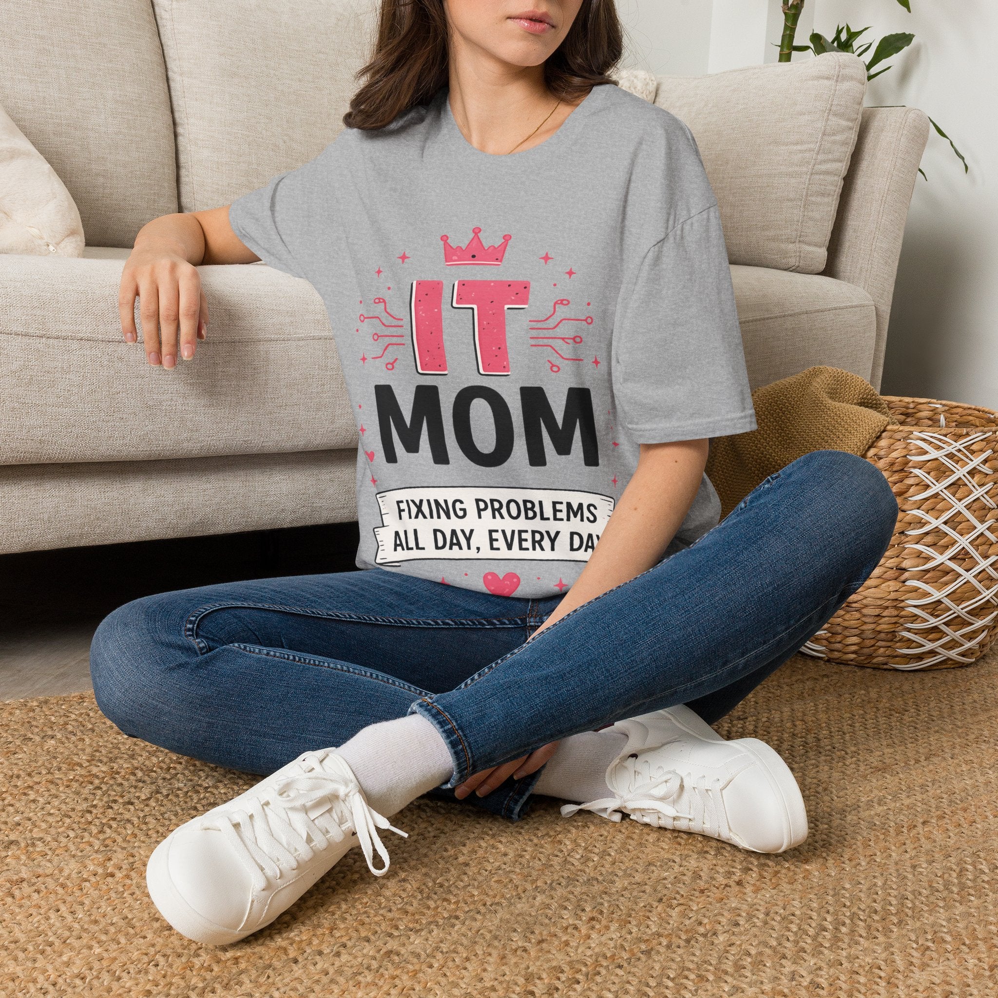 IT Mom Fixing Problems All Day Every Day Softstyle T-Shirt