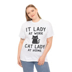 IT Lady at Work / Cat Lady at Home Softstyle T-Shirt