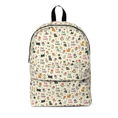 Cat Lady Pattern Backpack