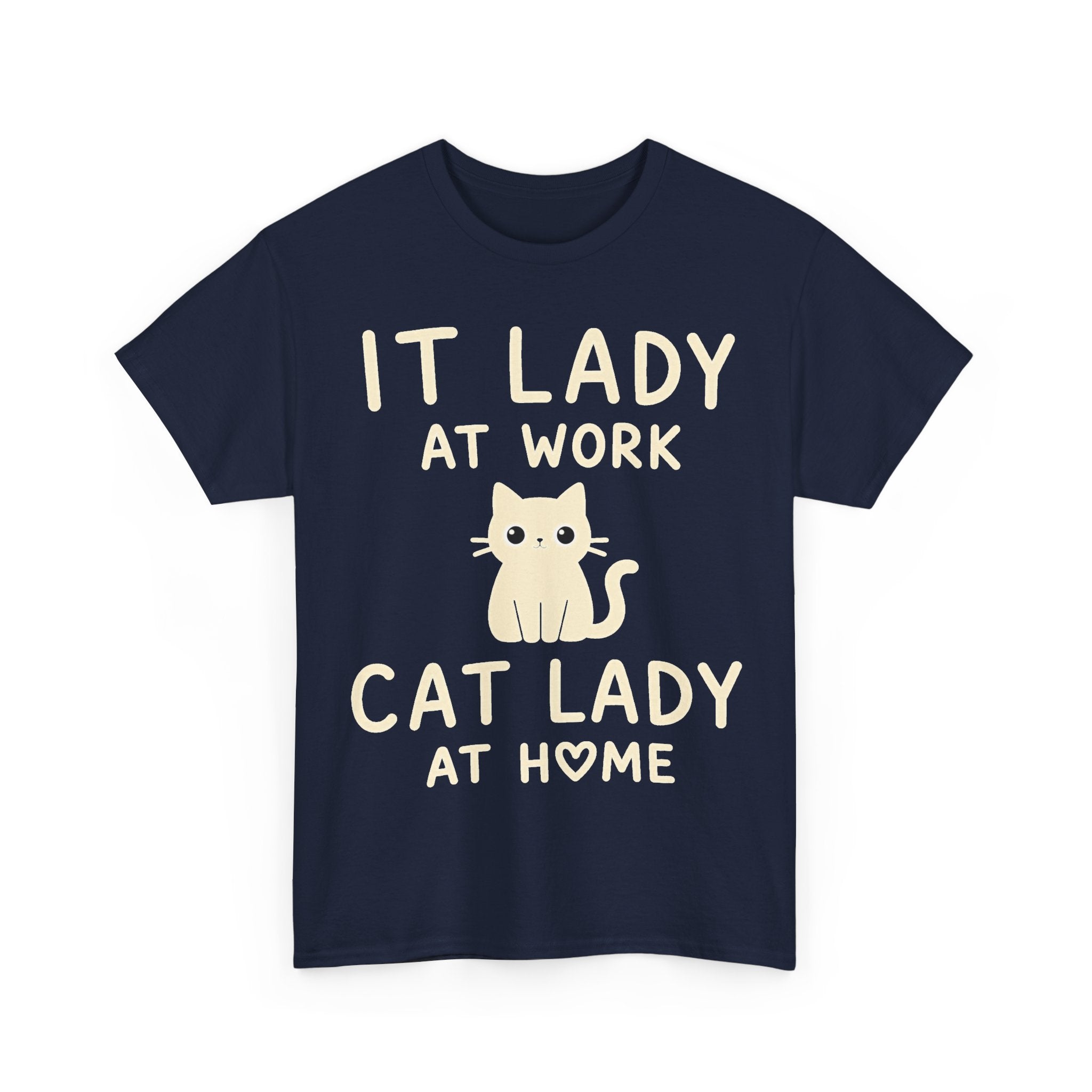 IT Lady at Work / Cat Lady at Home Softstyle T-Shirt