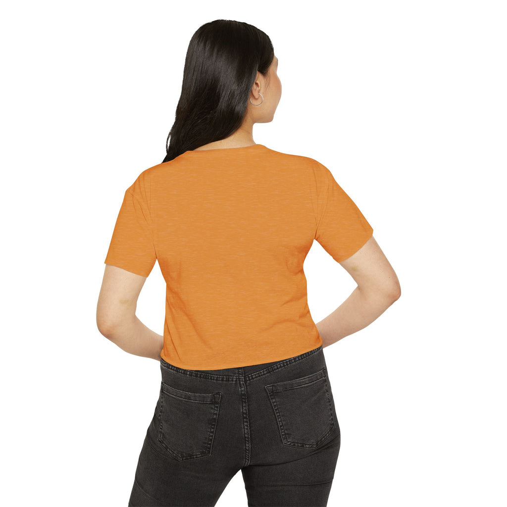 IT Lady with Laptop Crop Top T-Shirt
