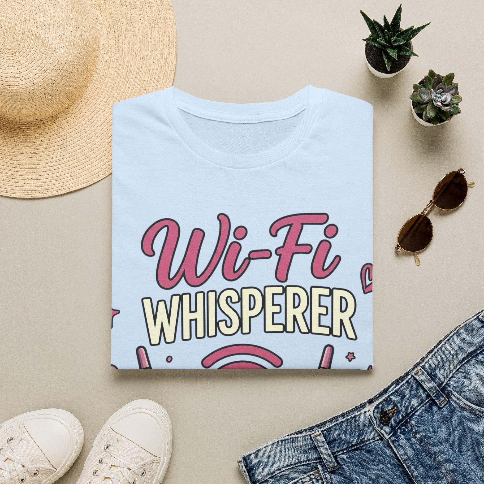 Wi‑Fi Whisperer Unisex Softstyle T-Shirt - Funny Tech Lover Graphic Tee