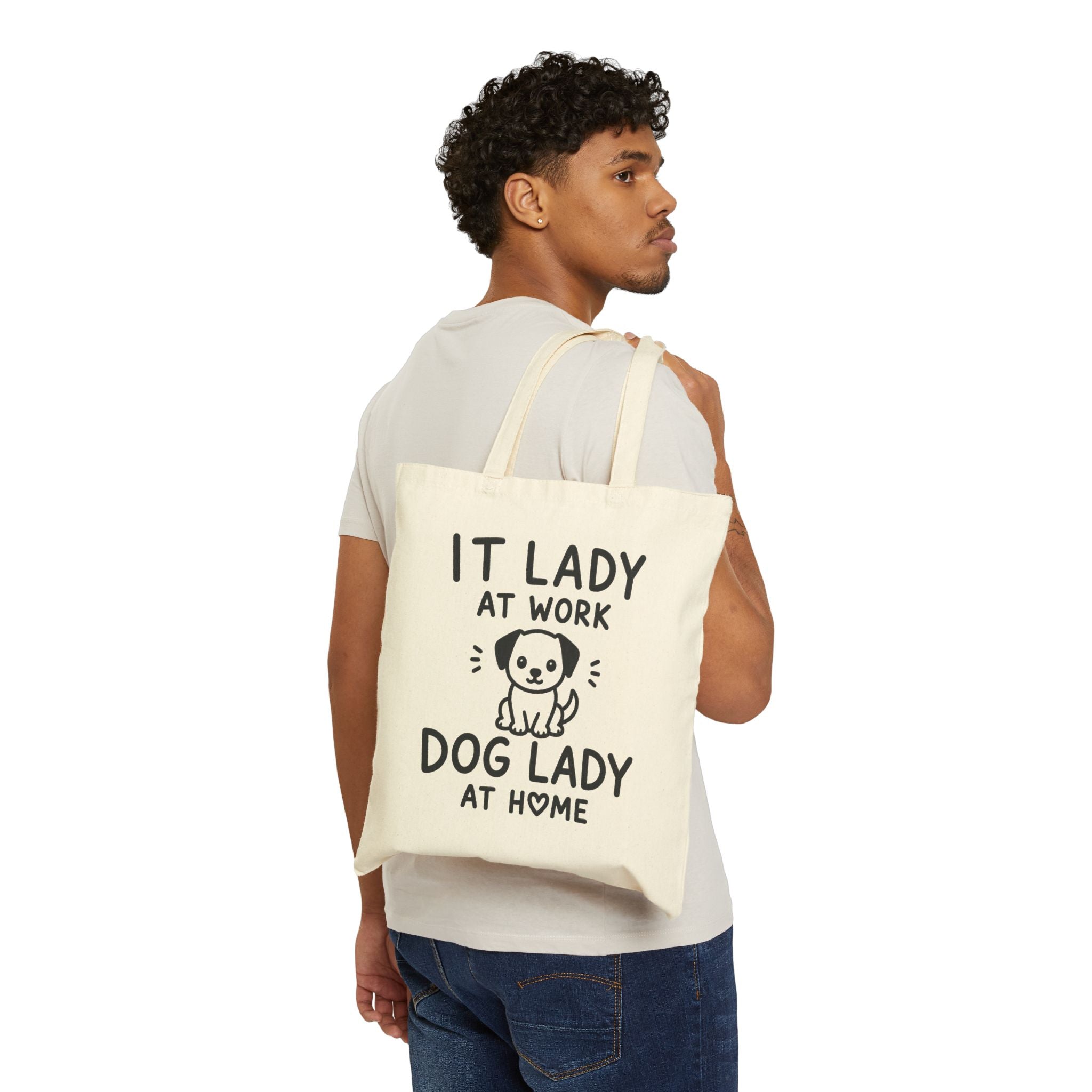 IT Lady at Work, Dog Lady at Home - Cute Dog Lover Tote