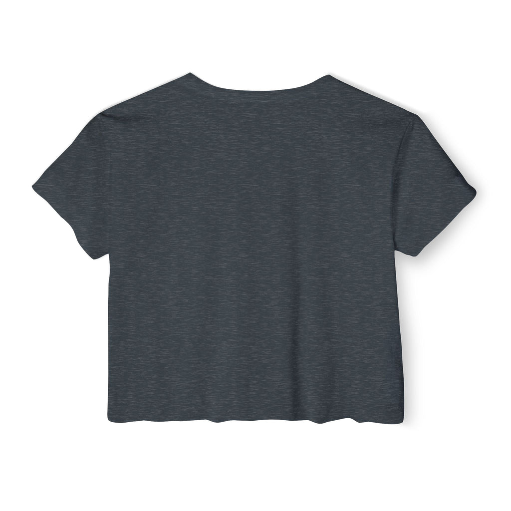 IT Lady with Laptop Crop Top T-Shirt