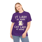 IT Lady at Work / Cat Lady at Home Softstyle T-Shirt
