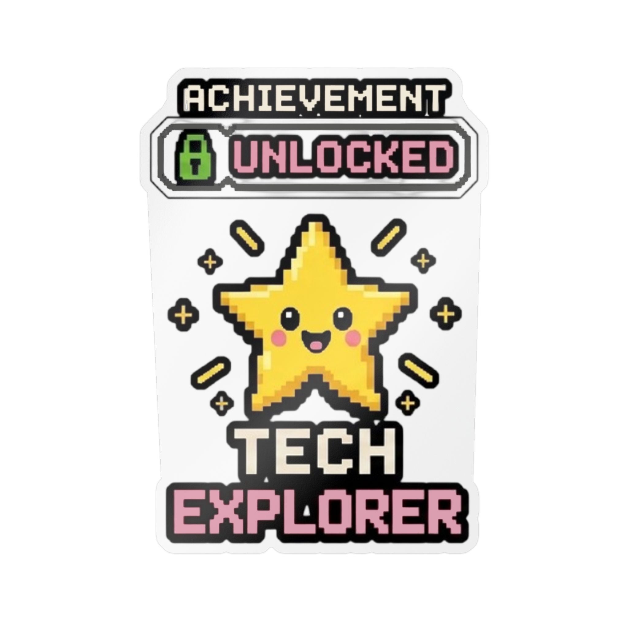 Achievement Unlocked Tech Explorer Kiss-Cut Vinyl Decals