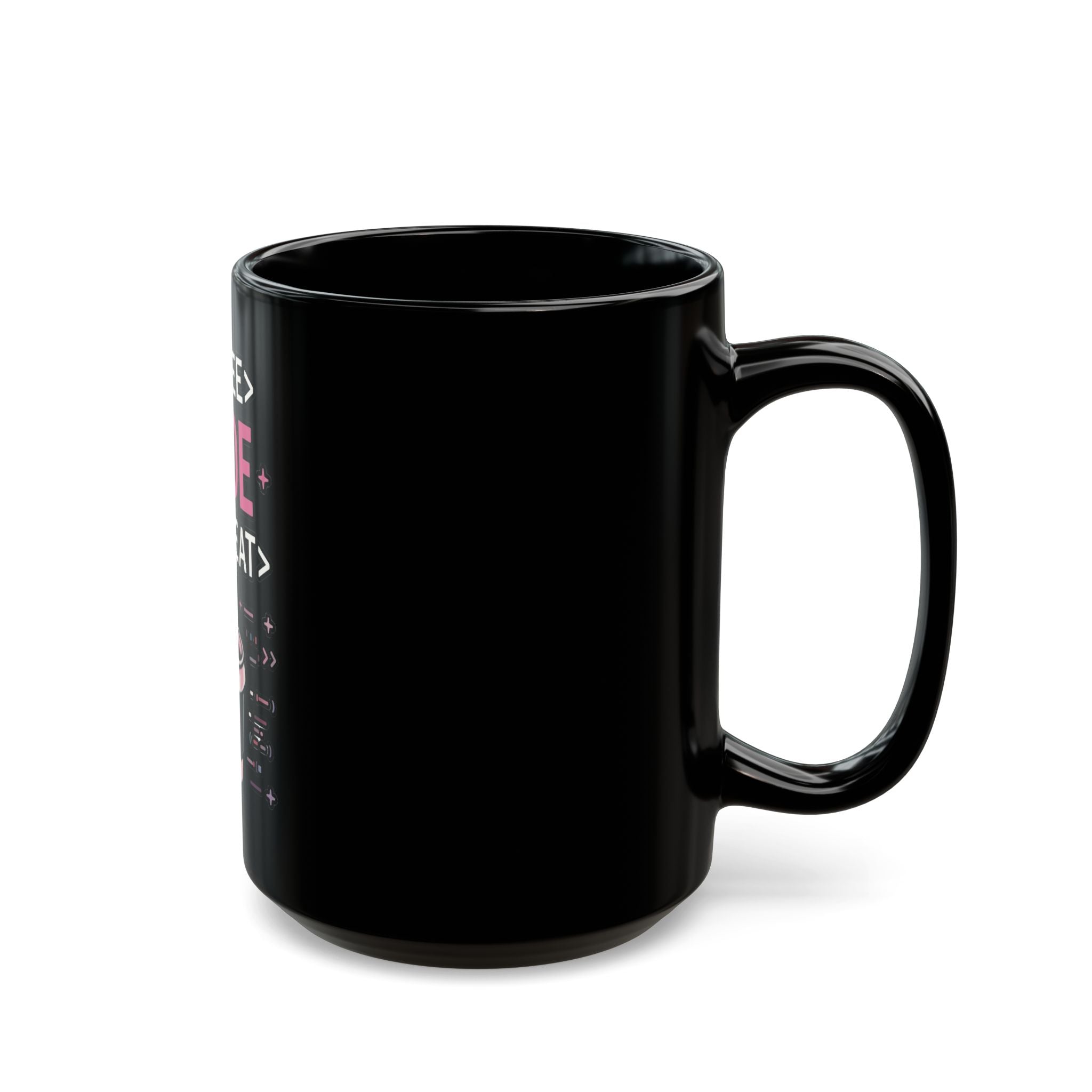 Coffee Code Repeat Black Mug - Programmer Coffee Cup (11oz/15oz)