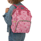 Pink 'IT LADY' Multifunctional Travel Backpack